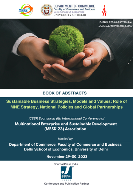 Sustainable Business Strategies, Models and Values: Role of MNE Strategy, National Policies and Global Partnerships