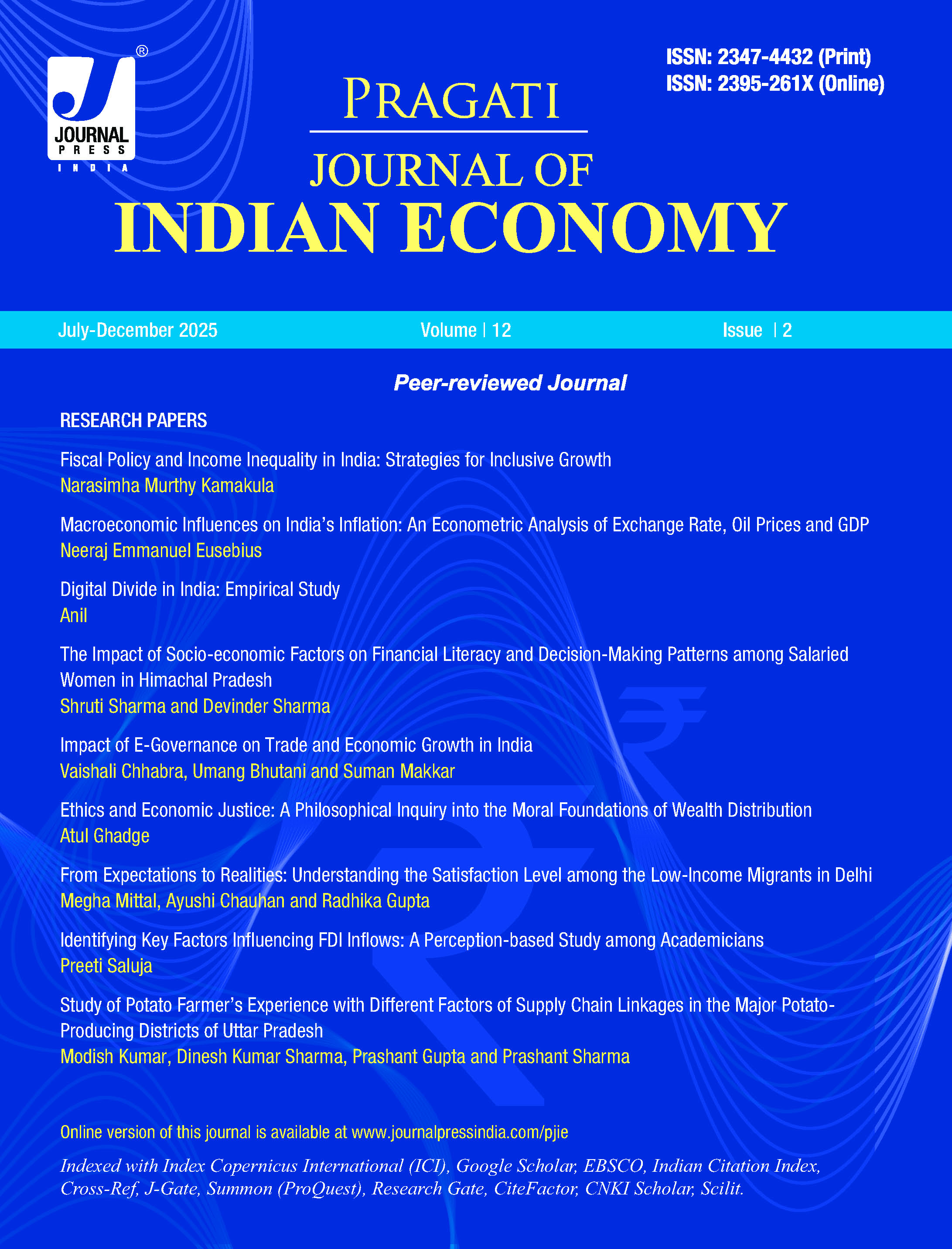 PRAGATI: Journal of Indian Economy