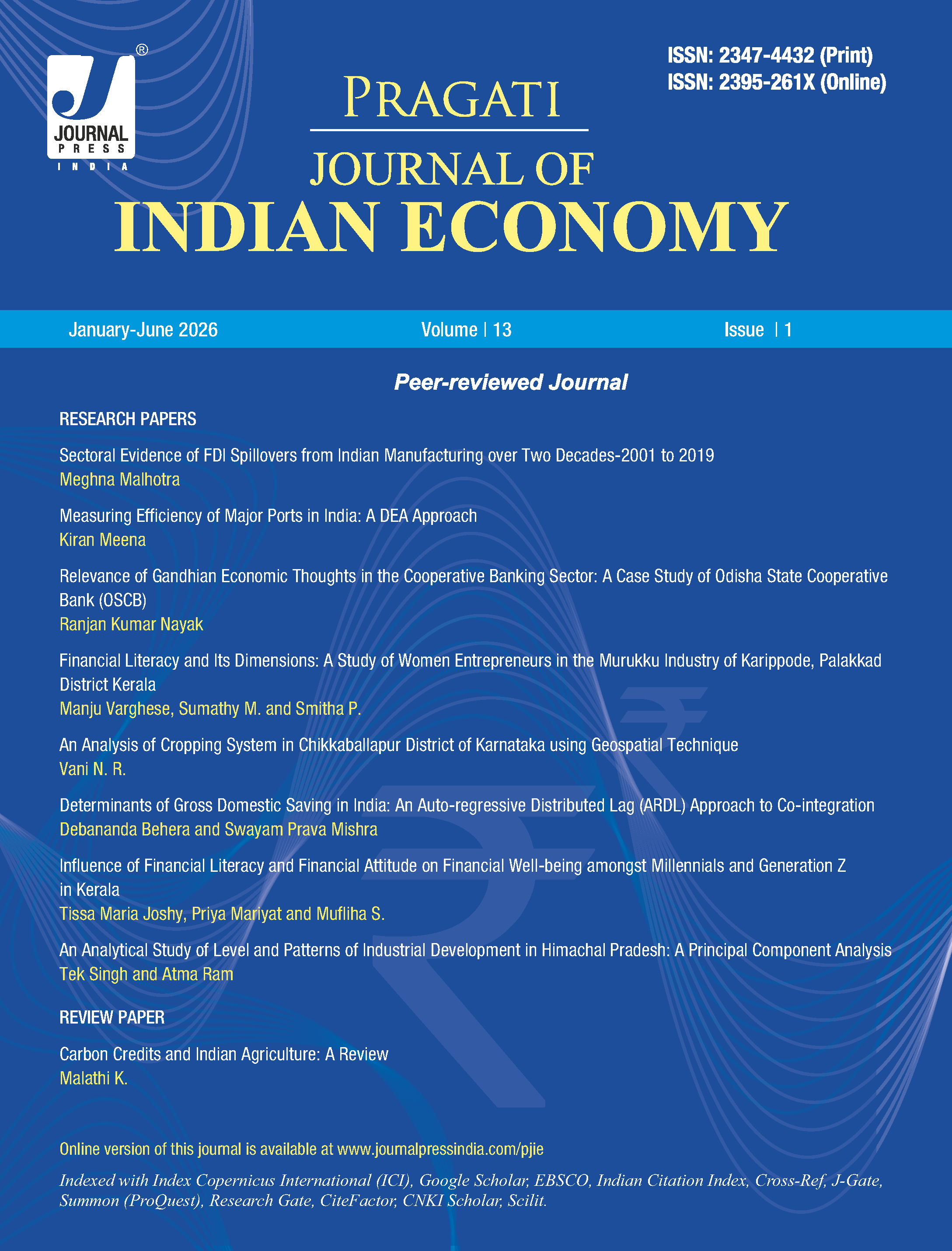 PRAGATI: Journal of Indian Economy